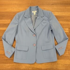 Judith Hart blue two button blazer career jacket size 14
 b1